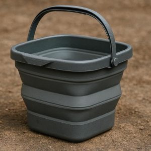 Collapsible Silicone Water Bucket Heavy Duty Folding Pail With Sturdy Handle For Outdoor Camping Hiking Fishing Car Washing