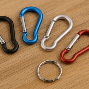 21 Mini Aluminum Carabiner Clips Small D Ring Keychain Hooks Multipurpose Hanging Buckles For Outdoor Camping Hiking Backpack