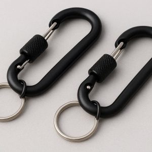24 Heavy Duty Locking Carabiner Wire Gate Key Clips Quick Release Hanging Buckles For Camping Hammocks Dog Leash Attachments