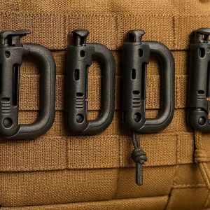 30 Plastic Carabiner Molle Webbing Clips Tactical Locking D Ring Hanging Buckles For Military Tactical Backpack Vest Attachments