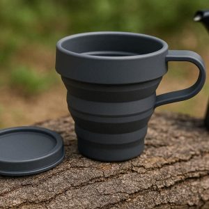 8 Collapsible Silicone Espresso Cup Compact Pocket Size Expandable Measuring Mug For Outdoor Camping Espresso Maker